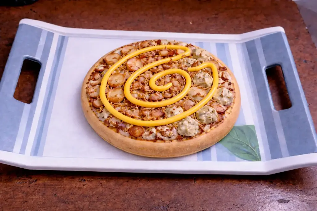 Double Fusion Chicken Malai Tikka Sausage Pizza [7 inches]