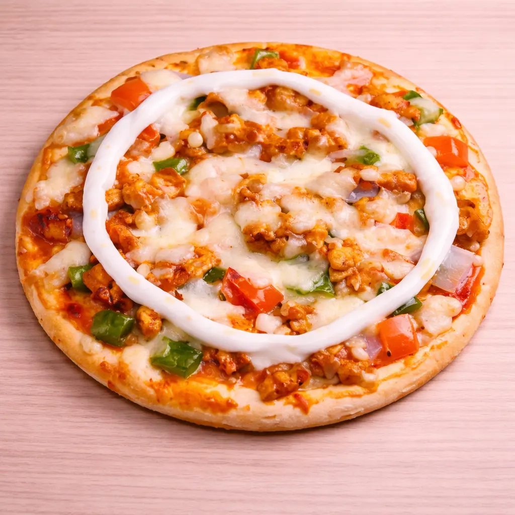 Aadab Chicken Keema Pizza [7 inches] @15% discount flat on all items
