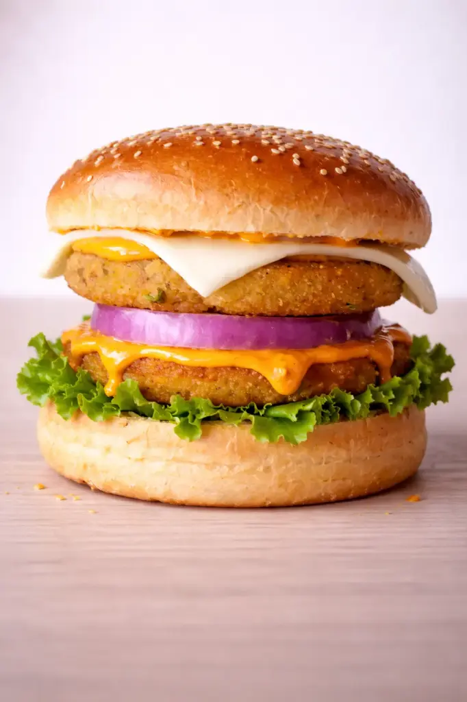 Double Patty Cheese Mozzarella Burger