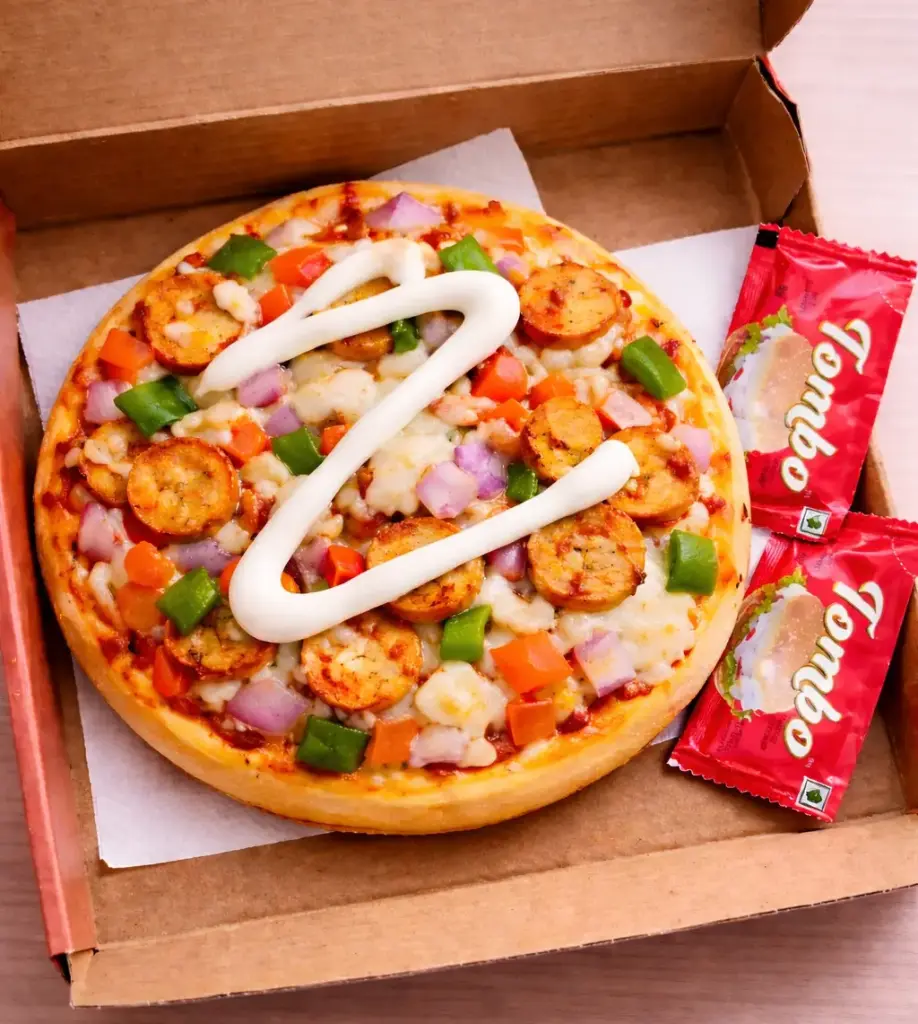 Aadab Chicken Sausage Pizza [7 inches] @15% discount flat on all items