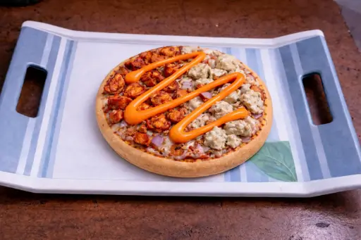 Double Fusion Chicken Malai Tikka Pizza [7 inches]