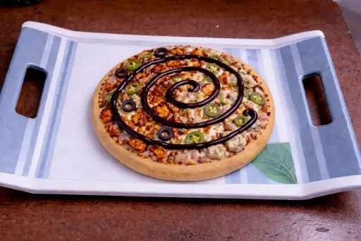 Double Fusion Chicken Tikka Mozzarella Pizza [7 inches]