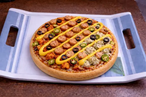 Amazing Triple Fusion Chicken Sausage Mozzarella Pizza [7 inches]